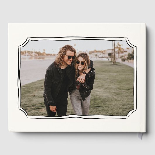 Whimsical Hand getrokken eigenzinnige bruiloft Gastenboek (Achterkant)