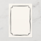 Whimsical Hand getrokken eigenzinnige bruiloft inf Informatiekaartje (Achterkant)