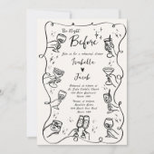 Whimsical Hand getrokken eigenzinnige golvende rep Kaart (Voorkant)