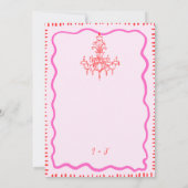 Whimsical Hand getrokken eigenzinnige golvende ver Kaart (Achterkant)