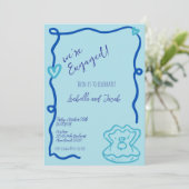 Whimsical Hand getrokken eigenzinnige golvende ver Kaart (Staand voorkant)