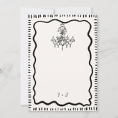 Whimsical Hand getrokken eigenzinnige golvende ver Kaart (Achterkant)