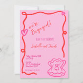 Whimsical Hand getrokken eigenzinnige golvende ver Kaart (Voorkant)