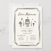 Whimsical Hand getrokken eigenzinnige repetitie di Kaart (Voorkant)