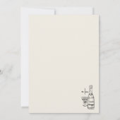 Whimsical Hand getrokken eigenzinnige vintage brui Kaart (Achterkant)