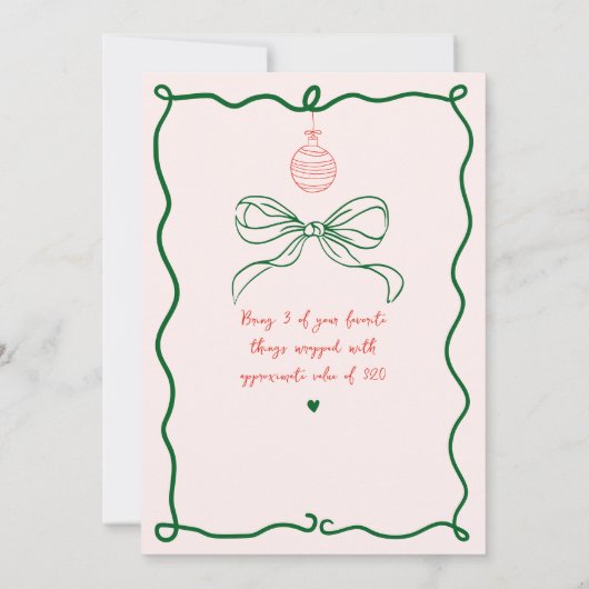 Whimsical Hand getrokken Favoriete dingen Gift Exc Kaart (Achterkant)