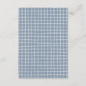 Whimsical Hand getrokken geïllustreerd Vrijgezelle Bedankkaart (Achterkant)