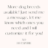 Whimsical Hand Getrokken Groene Hond Oren Servet