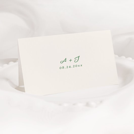 Whimsical Hand getrokken groene plaats kaart