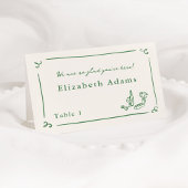 Whimsical Hand getrokken groene plaats kaart