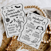 Whimsical Hand getrokken Halloween vrijgezellenfee Kaart