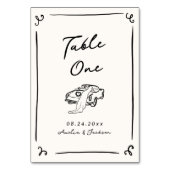 Whimsical Hand getrokken Kaart (Voorkant)