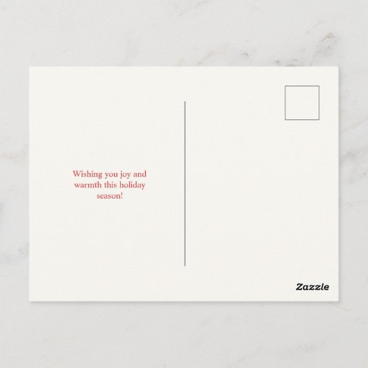 Whimsical Hand getrokken Kerstmis Familiefoto Briefkaart (Achterkant)