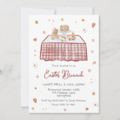 Whimsical Hand getrokken Lente Paasbrunch Kaart (Voorkant)