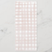 Whimsical Hand getrokken Lente Paasbrunch Menu (Achterkant)