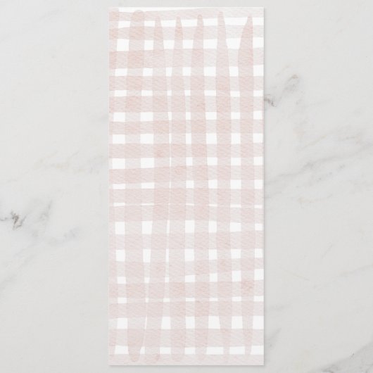 Whimsical Hand getrokken Lente Paasbrunch Menu (Achterkant)