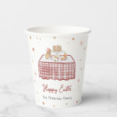 Whimsical Hand getrokken Lente Paasbrunch Papieren Bekers (Voorkant)