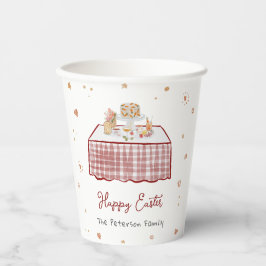 Whimsical Hand getrokken Lente Paasbrunch Papieren Bekers