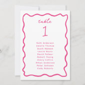 Whimsical Hand getrokken Lijsten tafel Zitje Kaart (Voorkant)