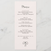 Whimsical Hand getrokken lint Menu (Voorkant)