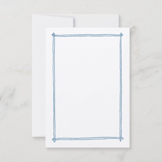 Whimsical Hand getrokken Menu Optie Trouwen RSVP (Achterkant)