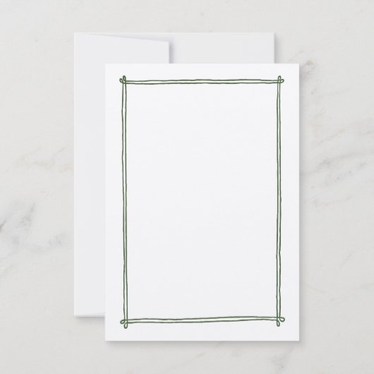 Whimsical Hand getrokken Menu Optie Trouwen RSVP (Achterkant)