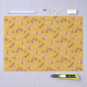 Whimsical hand getrokken motten boho patroon tissuepapier (Craft)