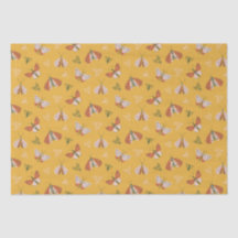 Whimsical hand getrokken motten boho patroon