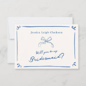 Whimsical Hand getrokken Navy Ben jij mijn? Kaart (Voorkant)