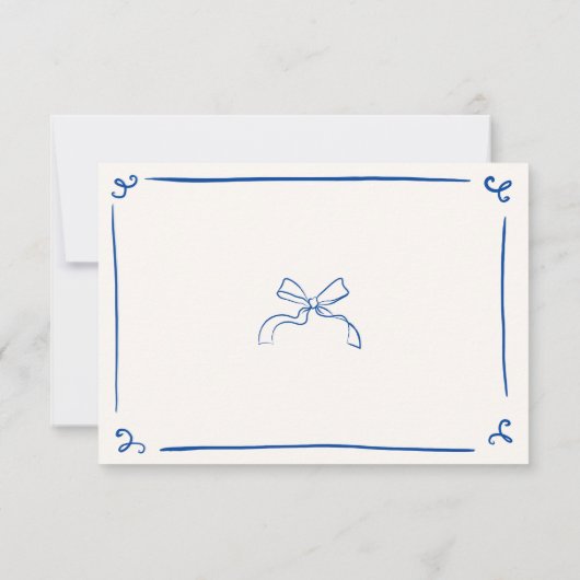 Whimsical Hand getrokken Navy Ben jij mijn? Kaart (Achterkant)