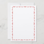 Whimsical Hand getrokken Pizza Wijn Koppels Douche Kaart (Achterkant)