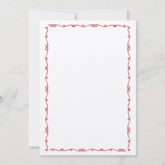 Whimsical Hand getrokken Pizza Wijn Koppels Douche Kaart (Achterkant)