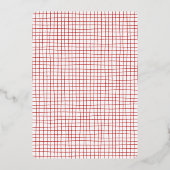 Whimsical Hand getrokken Pizza & Wijn Vrijgezellen Folie Uitnodiging (Achterkant)