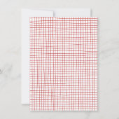 Whimsical Hand getrokken Pizza & Wijn Vrijgezellen Kaart (Achterkant)