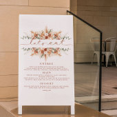 Whimsical Hand Getrokken Script bruiloft Menu Post Poster