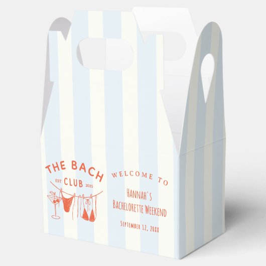 Whimsical Hand getrokken Sinaasappel Cocktail Bach Bedankdoosjes (Geopend)