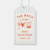 Whimsical Hand getrokken Sinaasappel Cocktail Bach Cadeaulabel (Voorkant)