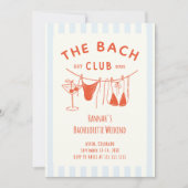 Whimsical Hand getrokken Sinaasappel Cocktail Bach Kaart (Voorkant)