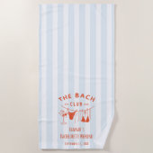 Whimsical Hand getrokken Sinaasappel Cocktail Bach Strandlaken (Voorkant)