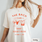 Whimsical Hand getrokken Sinaasappel Cocktail Bach T-shirt