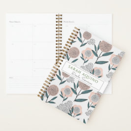 Whimsical Hand getrokken stijl Floral Doodle Doula Planner