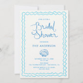 Whimsical Hand getrokken strand Vrijgezellenfeest Kaart (Voorkant)