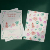 Whimsical Hand getrokken Tea Party Vrijgezellenfee Kaart