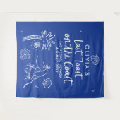 Whimsical hand getrokken toast op de kust wandkleed (Voorkant (horizontaal))