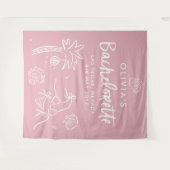 Whimsical hand getrokken toast op de kust wandkleed (Voorkant (horizontaal))