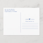 Whimsical Hand getrokken twee minder vissen in het Aankondigingskaart (Achterkant)