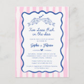 Whimsical Hand getrokken twee minder vissen in het Aankondigingskaart (Voorkant)