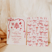 Whimsical Hand getrokken verjaardagsfeestje Kaart