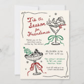 Whimsical Hand getrokken Vrienden als kerstfeest Kaart (Voorkant)