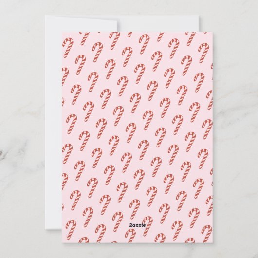 Whimsical Hand getrokken Vrolijke Kerstmis Familie Feestdagenkaart (Achterkant)